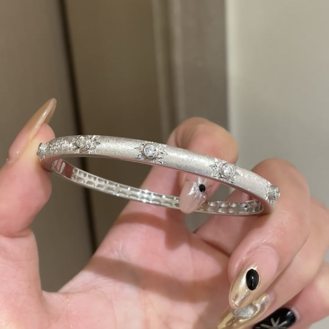 Wholesale Rhinestone star brushed bracelet